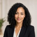 Portrait of Maya Brooks, fictional consumer finance editor